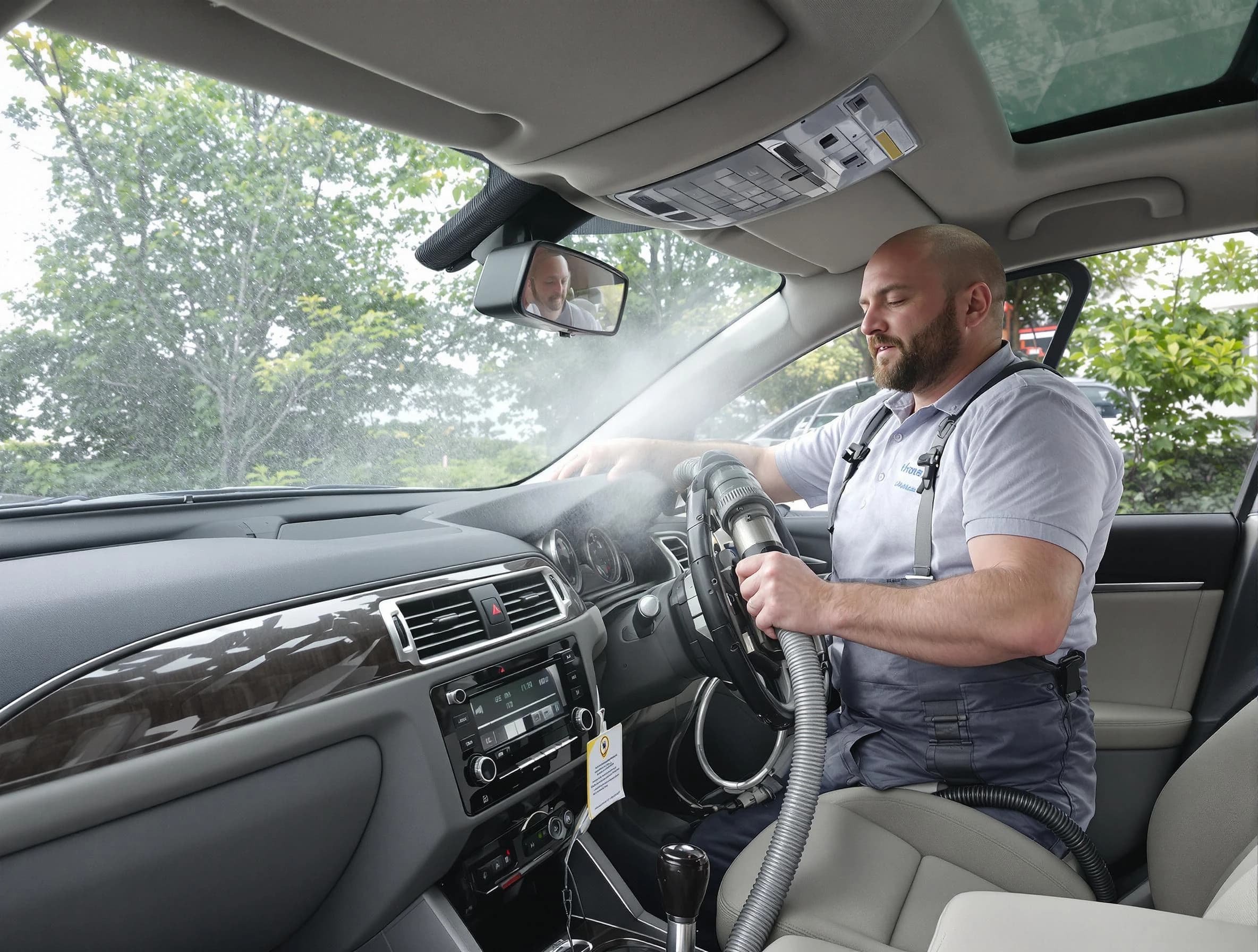 Mount Juliet Air Duct Cleaning specialist performing professional car duct cleaning in Mount Juliet