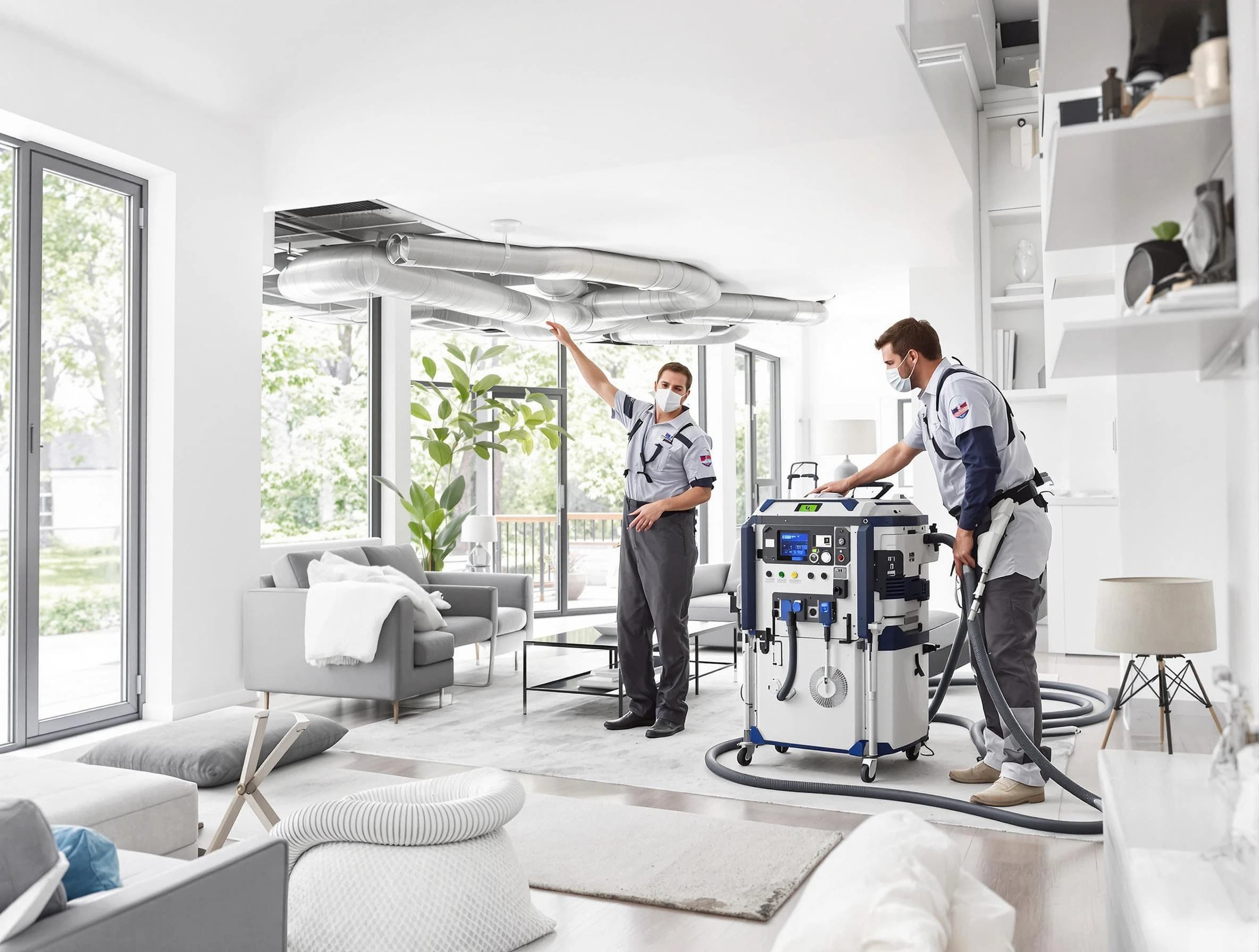 Mount Juliet Air Duct Cleaning professional conducting pure air duct cleaning with state-of-the-art equipment in Mount Juliet