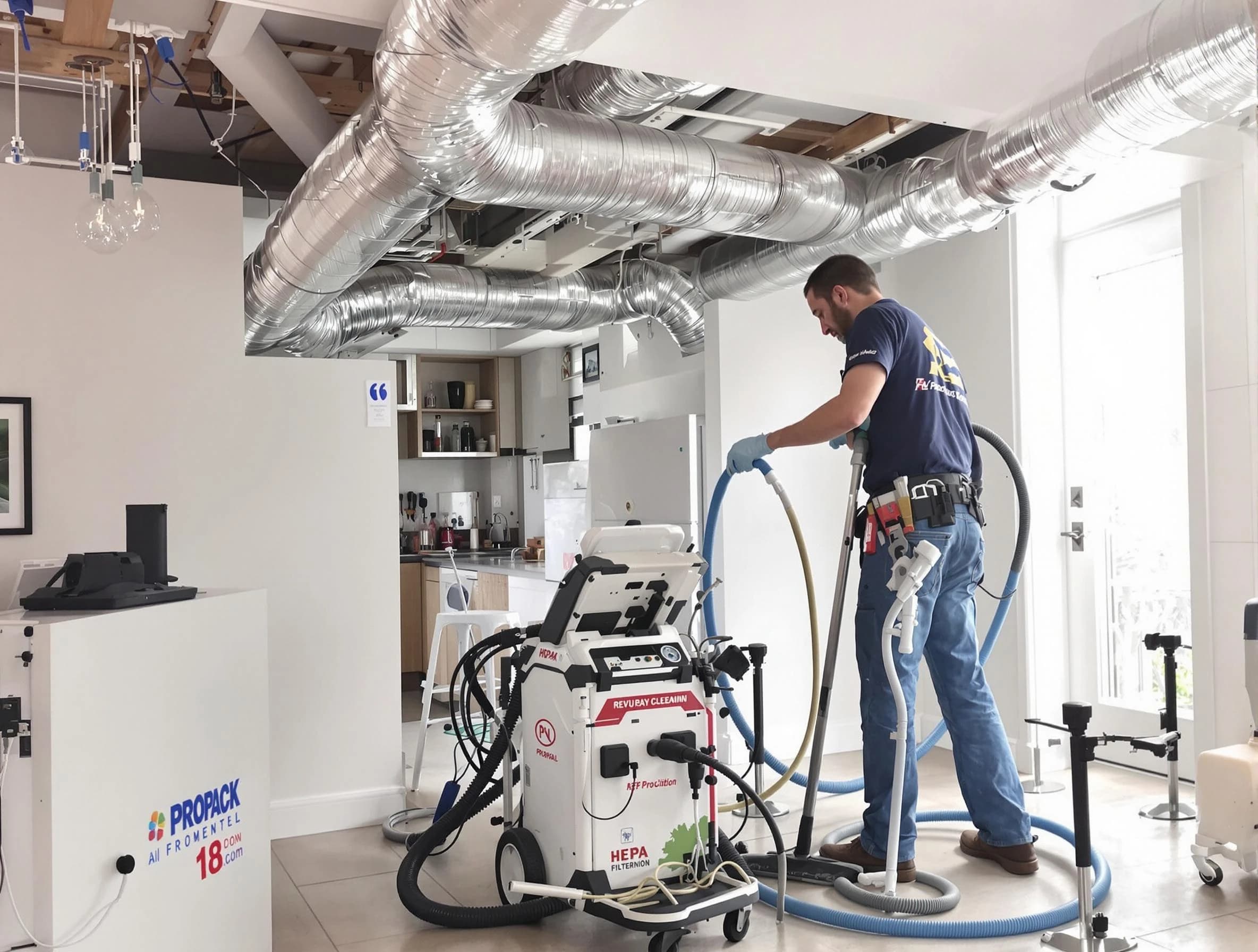Mount Juliet Air Duct Cleaning technician performing advanced pure duct cleaning with specialized equipment in Mount Juliet
