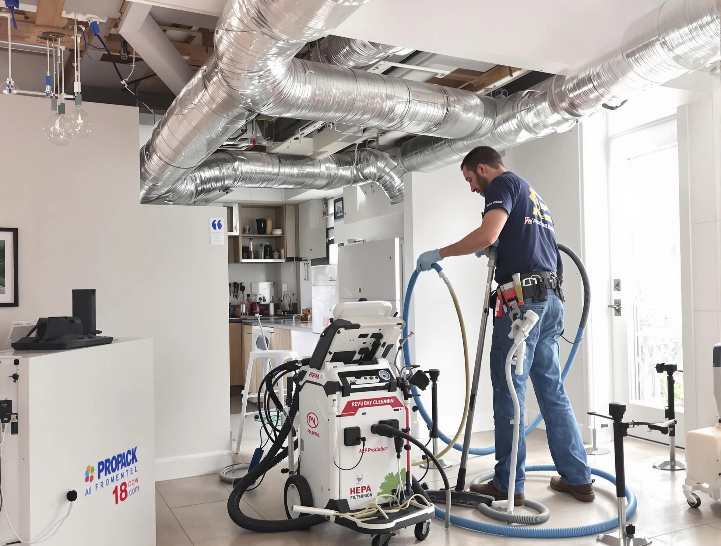 Mount Juliet Air Duct Cleaning technician performing advanced pure duct cleaning with specialized equipment in Mount Juliet
